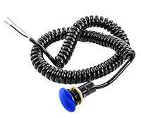 MUSH-O-BLU Oversized Mushroom Snap Action Button Includes Stretch Cord [Blue]