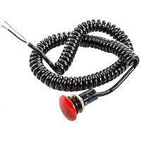 MUSH-O Oversized Mushroom Snap Action Button Includes Stretch Cord [Red]