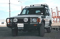 3432060B Winch Bumper w/ Fit Kit Fits Select Land Rover Discovery [Black Finish]
