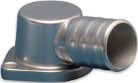 Billet Aluminum Thermostat Housing GM LS Series, Clear Anodized Finish
