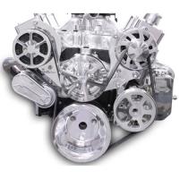 S-Drive Complete Serpentine Pulley Drive System Polished Small Block Chevy