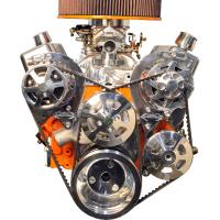 V-Drive Complete Serpentine Pulley Drive System Machined Small Block Chevy