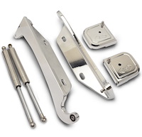 Billet Hood Hinges Select 1988-1999 GM C/K, Blazer, Jimmy, Suburban, Tahoe, Yukon Trucks - Raw Machined Finish