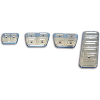 PEDAL COVER SET 67-69 CAMARO 4PC MACHINE