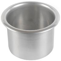 DRINK HOLDER SPUN ALUM MED 3-3/8 CLR AN