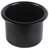 DRINK HOLDER SPUN ALUM MED 3-3/8 MATBLK