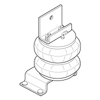 Ride-Rite Air Spring Kit 1990-1998 Ford F53 Class A Motorhome