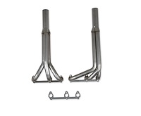 11586FLT Upright Derby Style Headers for GM 2.8L, 3.1L, 3.4L V6 Engines