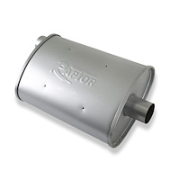Raptor Turbo Muffler for Universal 2.00 In. Inlet/Outlet Applications [Painted]