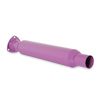 Purple Hornies Header Muffler 2.25" Pipe Outlet