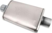 FlowMonster Straight-Through Muffler Oval Case Center In/Center Out: 3 in.
