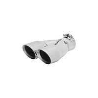 Polished Stainless Steel Exhaust Tip Clamp-On