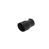Black Ceramic Coated Stainless Steel Exhaust Tip Clamp-On