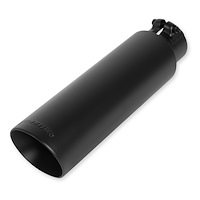 Black Ceramic Coated Stainless Steel Exhaust Tip Clamp-On