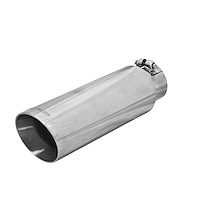 Polished Stainless Steel Exhaust Tip Clamp-On
