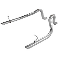 Tailpipes Aluminized Steel 1987-1993 Mustang LX 5.0L
