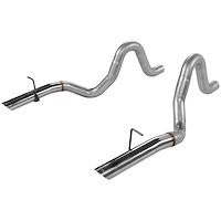 Tailpipes Aluminized Steel 1987-1993 Mustang LX 5.0L