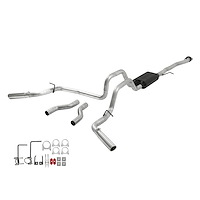 17436 American Thunder Cat-Back Exhaust System 2004-2006 GM Silverado/Sierra 4.8L/5.3L (Crew Cab)