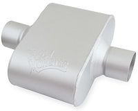 FlowMonster 1-Chamber Muffler - Center In/Center Out: 2.500 in.