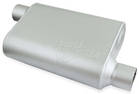 FlowMonster 2-Chamber Muffler - Offset In/Offset Out: 2.500 in.