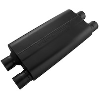 80 Series Cross-Flow Muffler Dual In/Dual Out: 2.5"