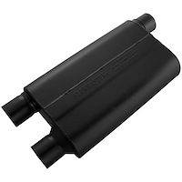 80 Series Cross-Flow Muffler Offset In/Dual Out: 2.5"