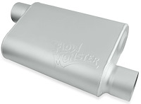 FlowMonster 2-Chamber Muffler - Offset In/Offset Out: 3 in.