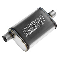 4" x 9" Oval FlowFX Muffler Offset In/Center Out: 2.25"
