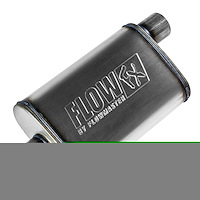 4" x 9" Oval FlowFX Muffler Offset In/Center Out: 2.50"