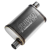 4" x 9" Oval FlowFX Muffler Offset In/Offset Out: 2.25"