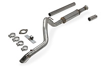 FlowFX Cat-Back Exhaust System 1986-2001 Jeep Cherokee XJ 2.5L 4.0L - Single Out Rear Exit