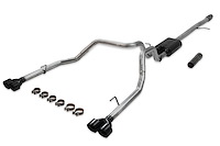 817895 American Thunder Cat-Back Exhaust System 2019 GM Silverado/Sierra 1500 5.3L (Crew/Double Cab) - Black Ceramic Tips