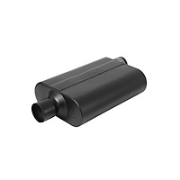 40 Series Delta Flow Muffler Offset In/Center Out: 2.5"