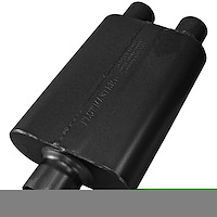 40 Series Delta Flow Muffler Center In 3"/Dual Out 2.5"