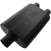 Super 44 Series Delta Flow Muffler Center In 2.5"/Dual Out 2.25"