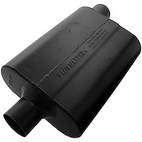 Super 44 Series Delta Flow Muffler Center In/Offset Out: 2.5"