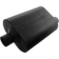 Super 40 Series Delta Flow Muffler Center In/Offset Out: 2.5"