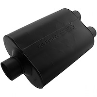 Super 40 Series Delta Flow Muffler Center In 3"/Dual Out 2.5"
