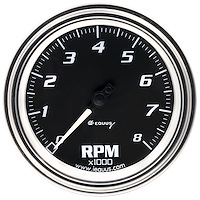 E7068 Tachometer Gauge [3-3/8 in. 8,000 RPM, 270 Degree Sweep, Electric, Chrome, 7000 Series]
