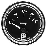 E7363 Fuel Level Gauge [2 in., 240 O E-33 O F, 90 Degree Sweep, Electric, Chrome, 7000 Series]
