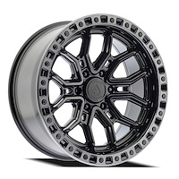 A120200084N01806 A120 TERRA Wheel [Size: 20"x10"] Glossy Black Center w/Machined DDT Lip Finish