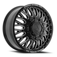A121 DUALLY MONARCH FRONT Wheel [Size: 24"x8.25"] Gloss Black And Milled Finish A1212482A9P10516