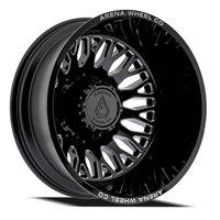 A121 DUALLY MONARCH REAR Wheel [Size: 24"x8.25"] Gloss Black And Milled Finish A121248293N24416