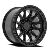 A132 BLITZ Wheel [Size: 20"x9"] Satin Black Center w/ Glossy Black Lip Finish A132209089P00004