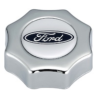 Screw-In Oil Cap Ford Blue Oval Emblem