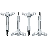 Ford Valve Cover Wing Nuts 1/4"-20 in Chome Finish