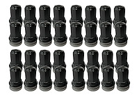 M14 x 1.5 Lug Nut Kit for Ford Super Duty and Transit [Black Chrome, Set of 32]