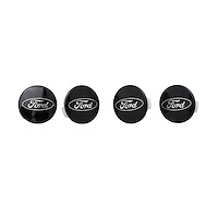 M-1096K-BCC Black and Chrome Wheel Center Cap Kit for Ford OEM Car Production Wheels