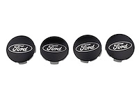 M-1096K-BCS Wheel Center Cap Kit  Set of 4 Fits Select Ford Cars [Black Satin Chrome]