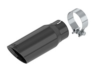 M-5260-BCT1 Stainless Steel 4-Inch Exhaust Tip for Select Ford F-150 Trucks [Black Chrome]
